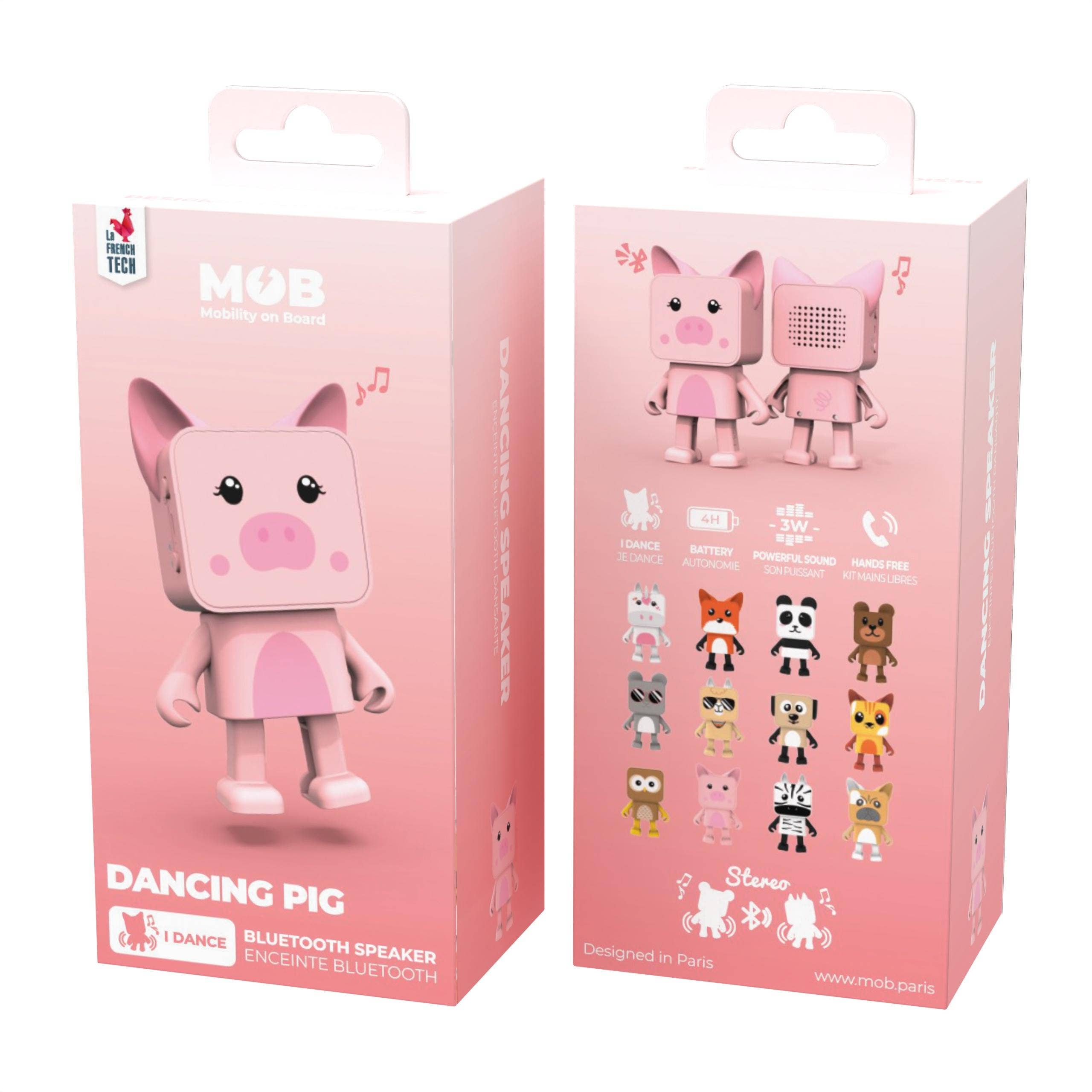 Mobility On Board - Venta al por mayor Altavoces - Altavoz Bluetooth - Animales Bailarines - Cerdito5