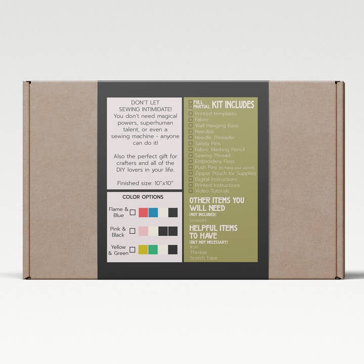 it's all in the stitch - Wholesale DIY Craft Kit - Floral Scene DIY Sewing Kit5