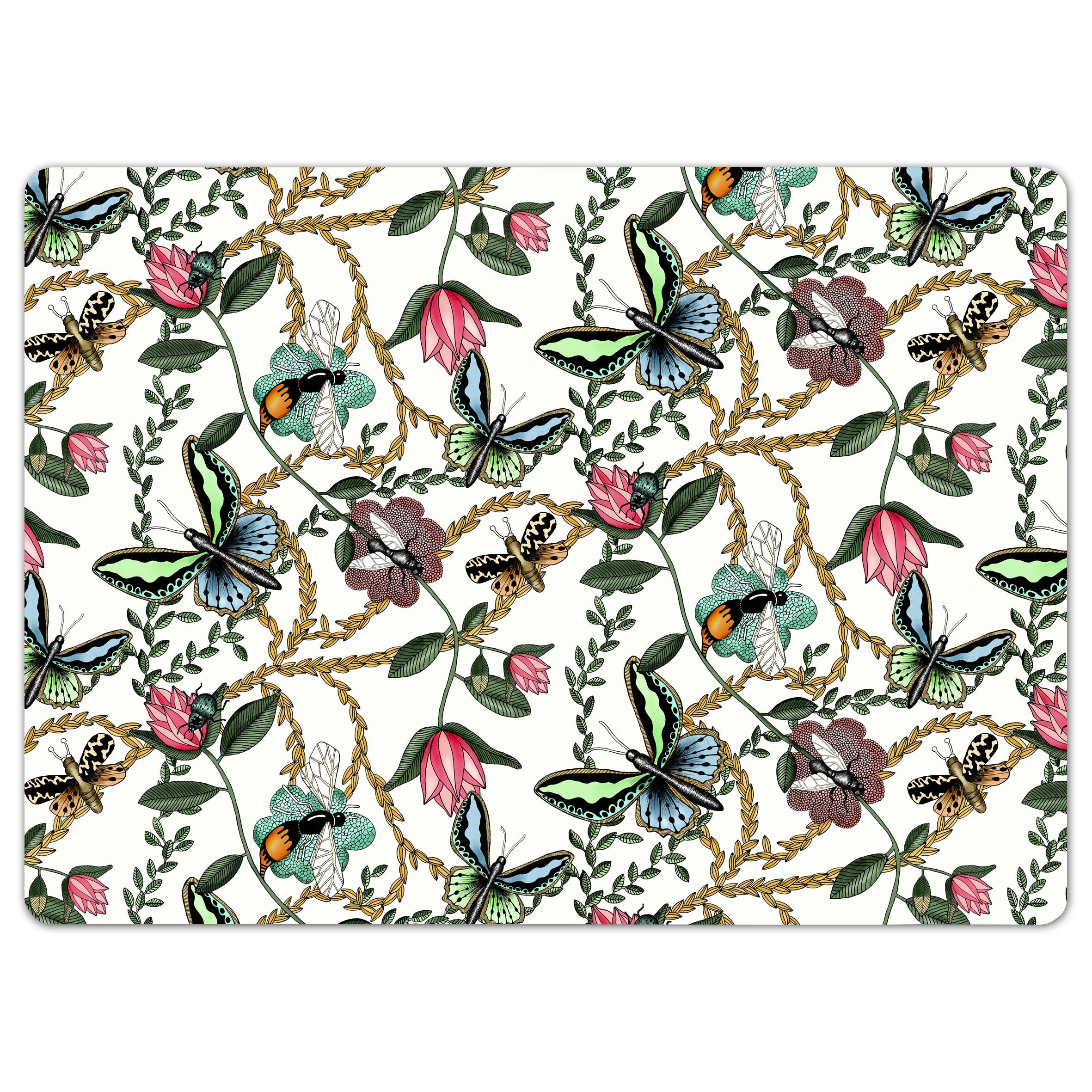 Nadja Wedin design - Wholesale Placemat - Table Mat 16x12” (40x30 cm) Bugs & Butterflies3