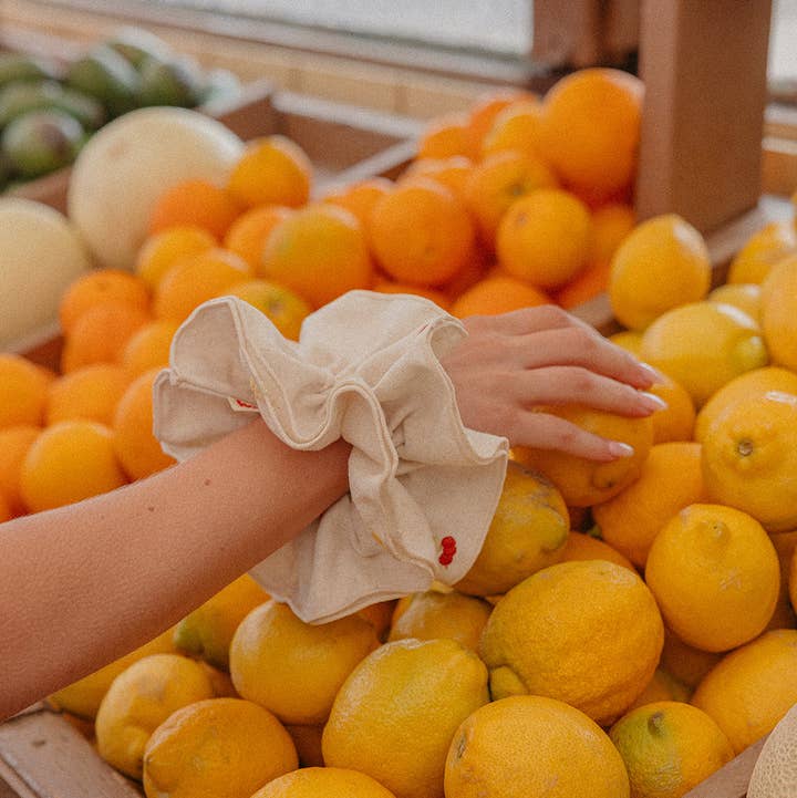 KAXI - Wholesale Scrunchie - Women's - CREAM FARMERS MARKET CORSET SCRUNCHIE0