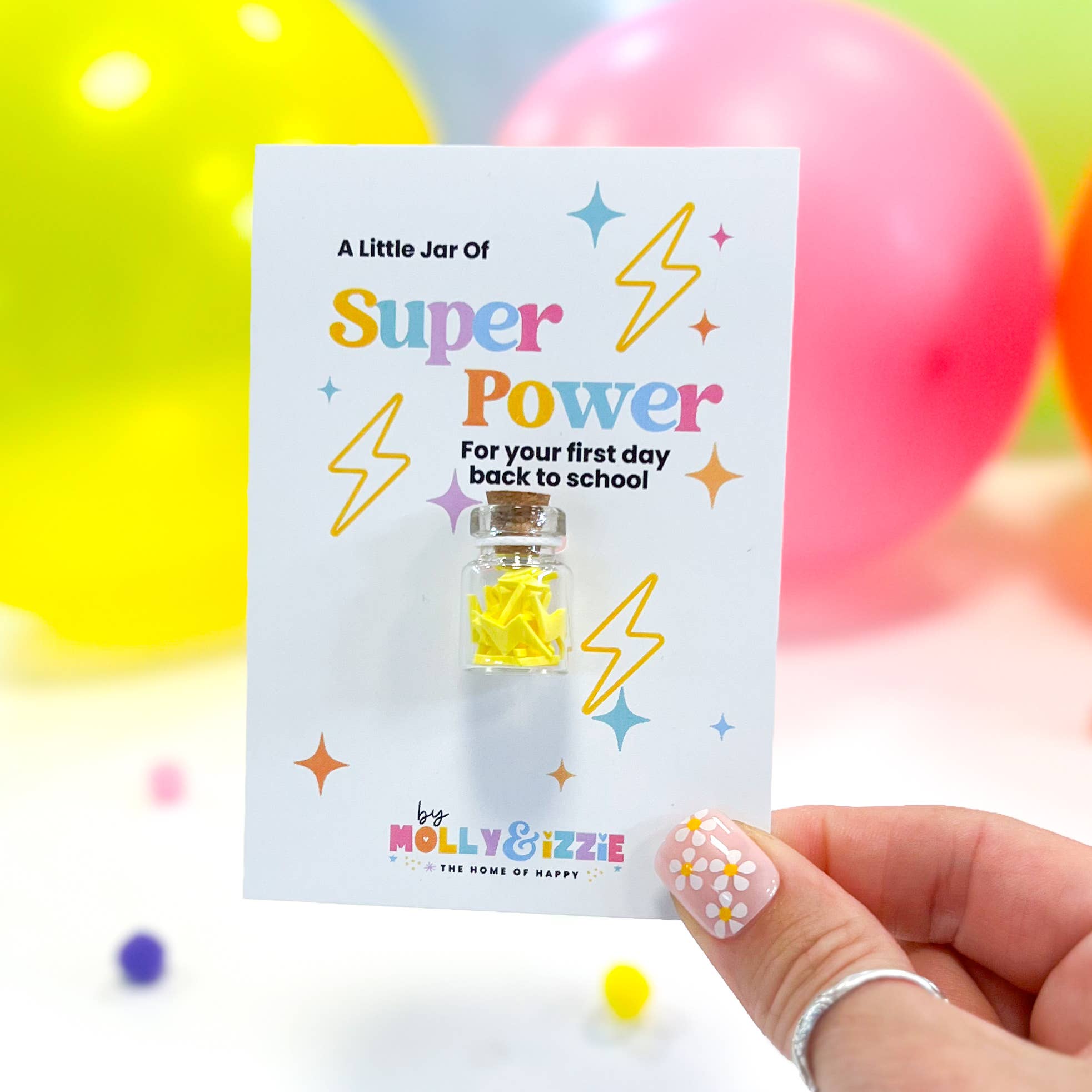 by Molly&Izzie - Wholesale Teacher/Back-to-School Card - A Little Jar Of Super Power - First Day of School