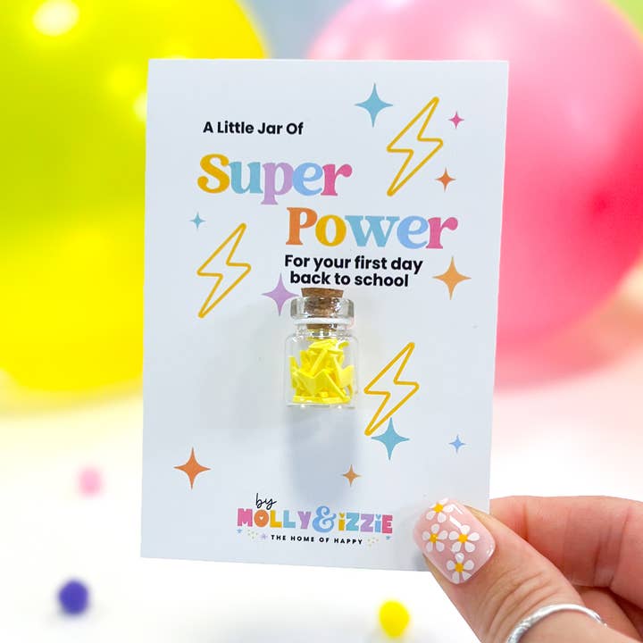 Un pequeño frasco de superpoderes - Primer día de escuela para venta al por mayor de by Molly&Izzie