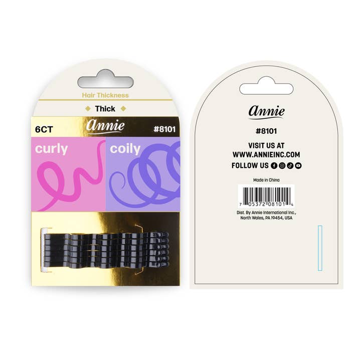 Annie International, Inc. - Wholesale Hair Pin - Annie 6.5cm Big Curve Bobby Pin 6ct Black4