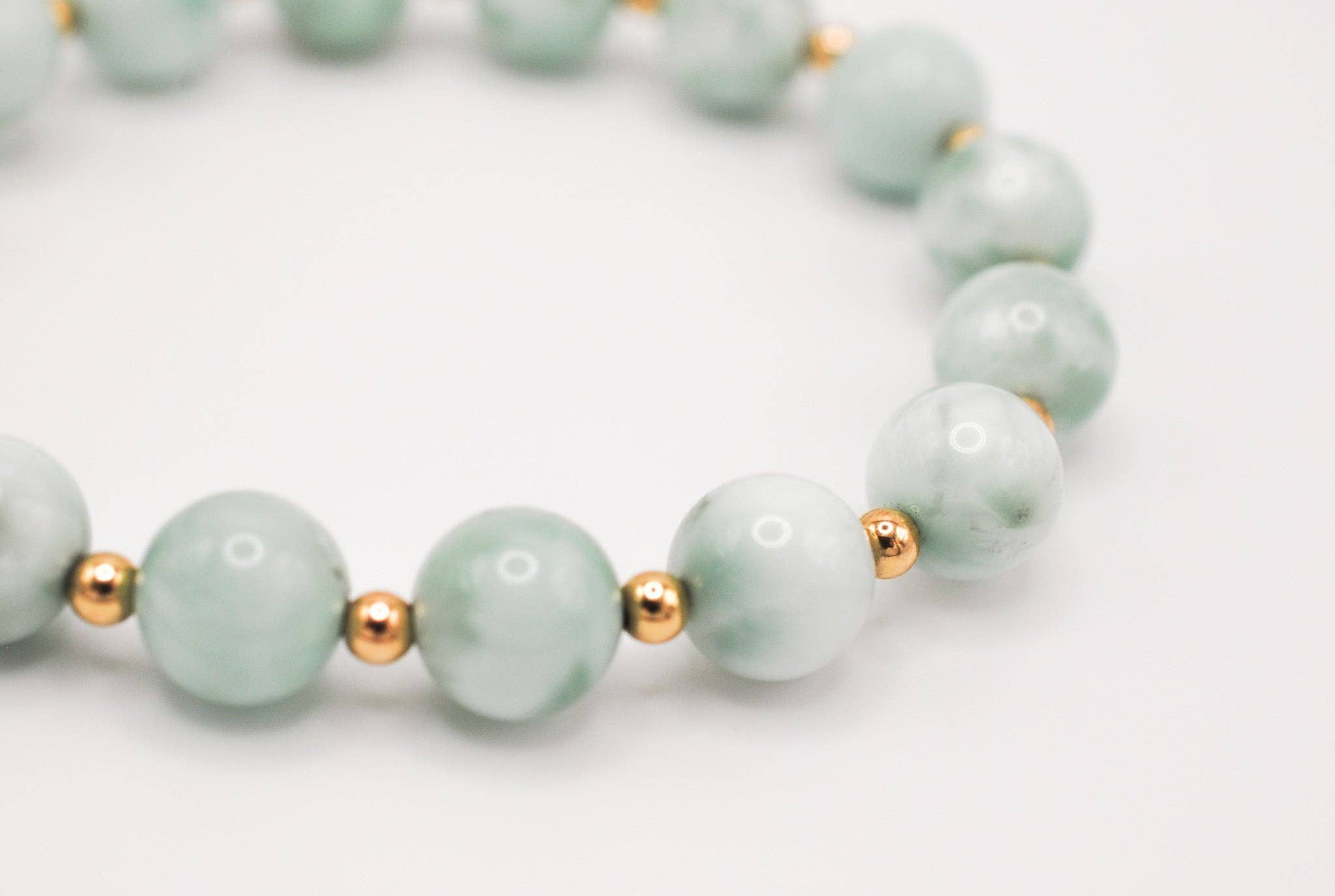 Ripple | Reiki Infused Jewelry - Wholesale Beaded Bracelet - Angelite Infinity Grande Bracelet3