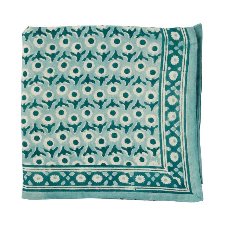 Indian Scarf - Isha Blue Green for wholesale by Bonheur du Jour