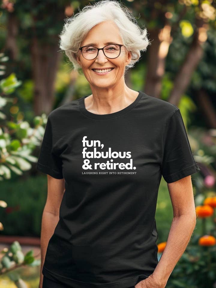 Customizable Funny Retiree Retirement Tee for wholesale by 240 Spirit Press