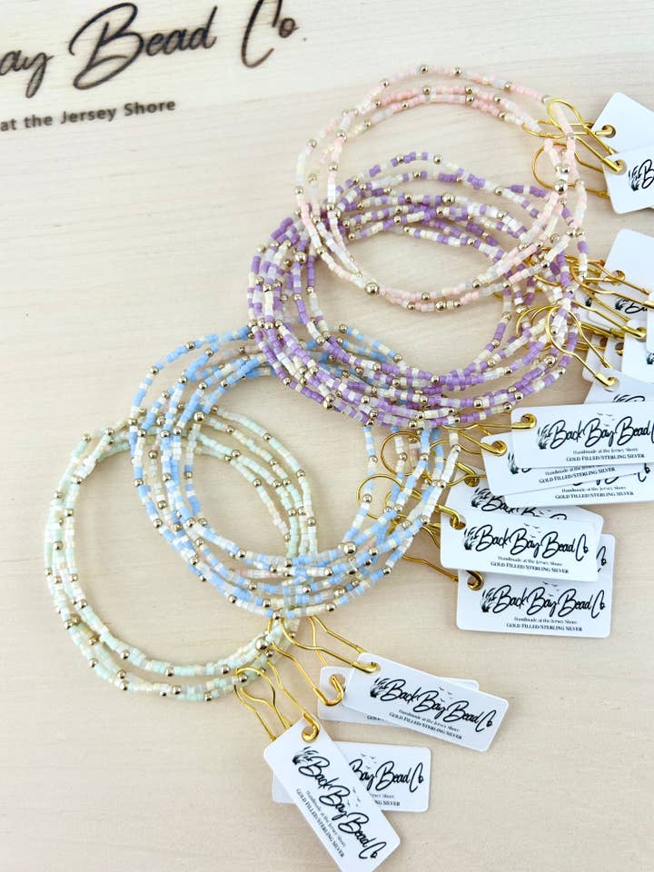 Spring Bracelets Pastel Bracelets Spring Jewlery Pastel for wholesale by Back Bay Bead Company