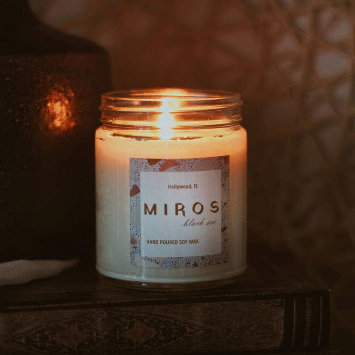Miros - Wholesale Jar/Filled Candle - Black Sea - Hand Poured Soy Wax Candle - Non Toxic2