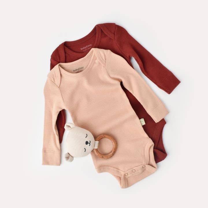 MODAL Rompertjes met lange mouwen, 50% modal, 50% biologisch katoen voor wholesale door BabyCosy Organic