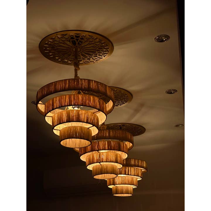 Mikwi - Wholesale Lamp Shade - MOROCCAN LAMPSHADE HANDMADE in Raffia, Wicker Shade 9