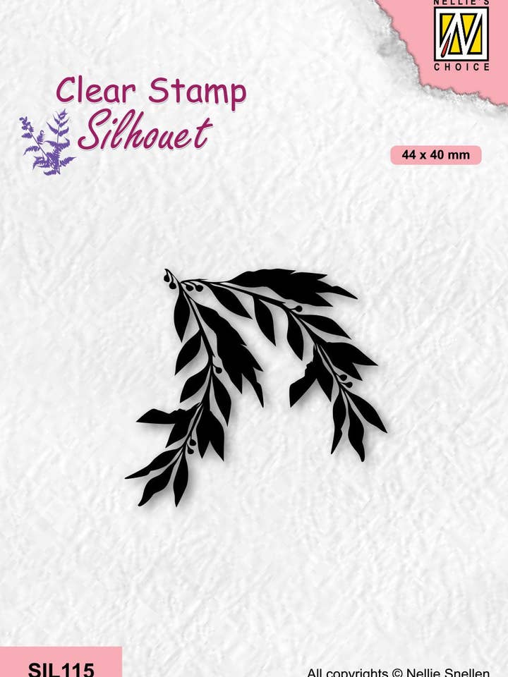 Nellie's Choice Clear Stamp Silhouette - Willow Branch for wholesale by Ecstasy Crafts Distributing