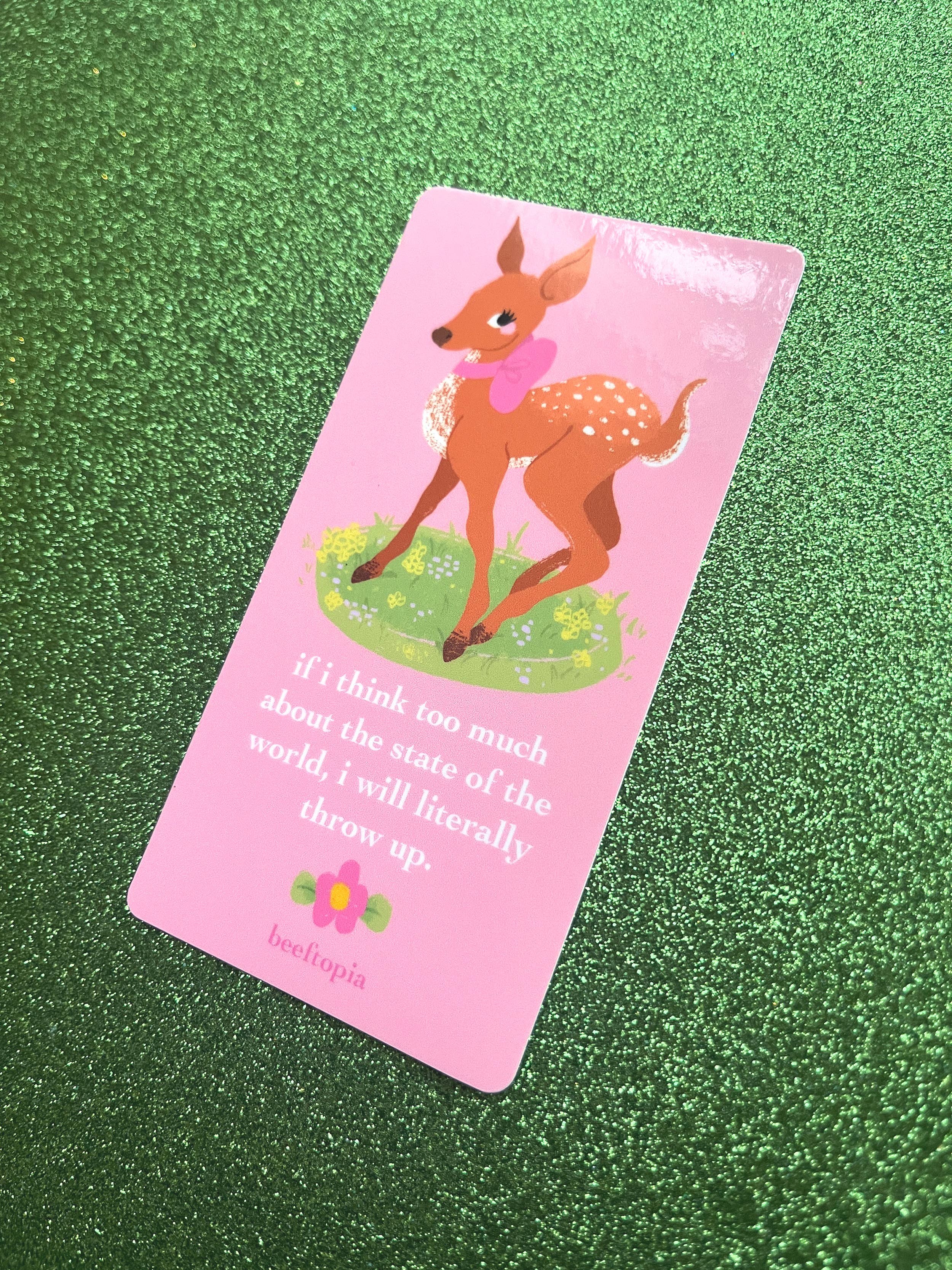 Beeftopia - Vente Autocollant - Autocollant en vinyle étanche de 3 pouces "The State of the World"3