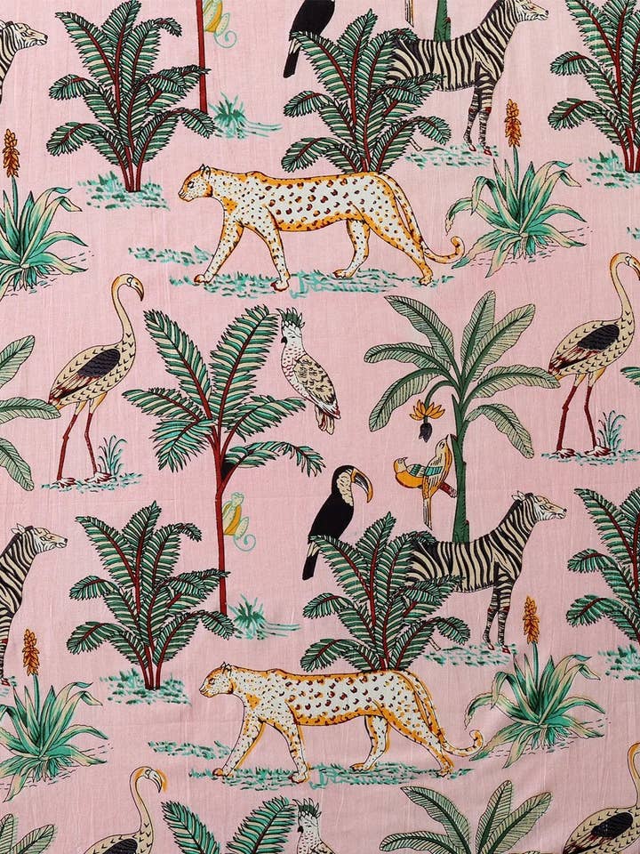 Handgemaakte jurkstof Bedrukte katoenen stof voor wholesale door bhavnas boutique