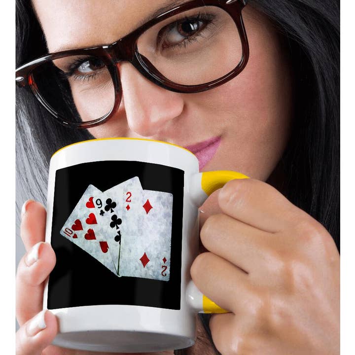 3dRose - Wholesale Coffee Mug - 3dRose, Blackjack Twenty One combination - Ten, Nine, Two, Mug1
