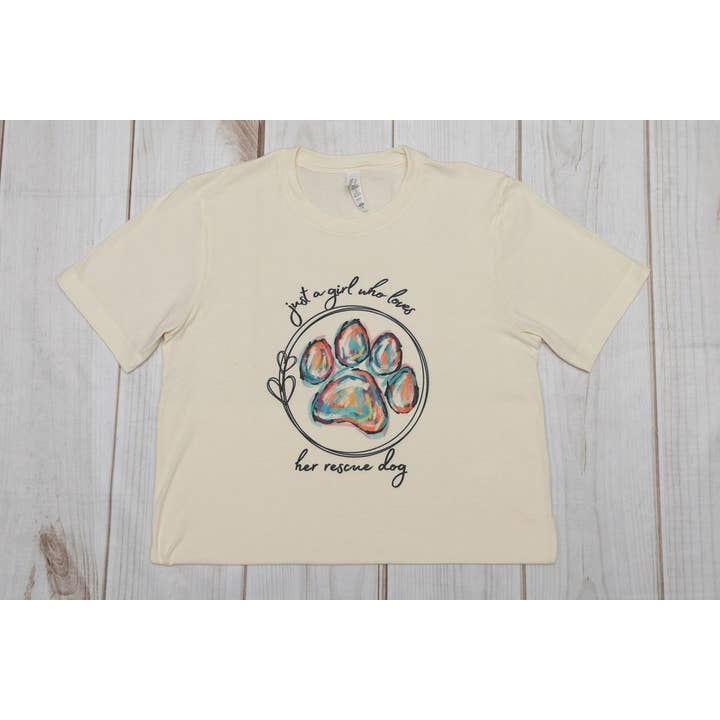 Just a Menina Que Ame Rescue Dog T-shirt por atacado de Rescue Dogs Rock T-shirts