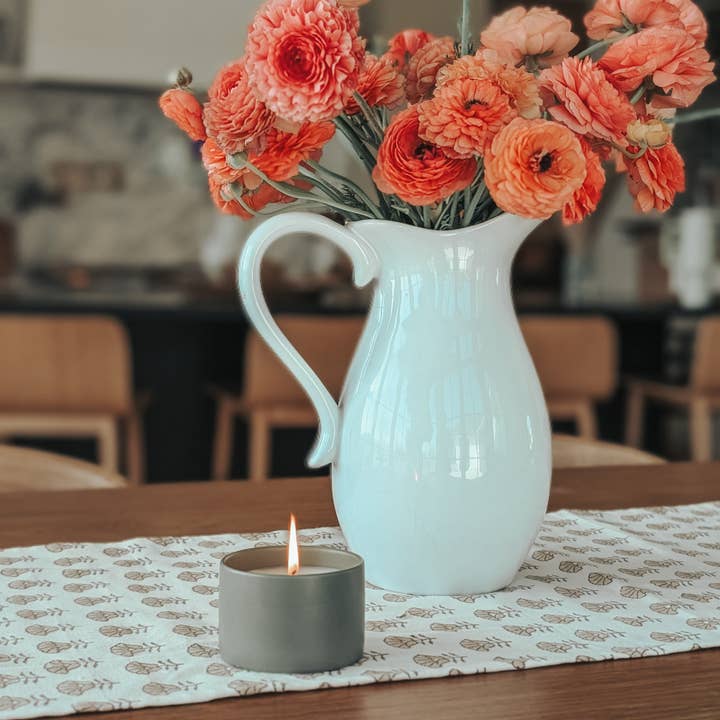 The Modern Sonoran - Wholesale Jar/Filled Candle - Clean & Bright Modern Farmhouse Candle Lemon & Basil 5 oz