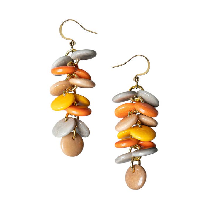 Organic Tagua Jewelry - Wholesale Dangle Earrings - Eloisa Earrings0