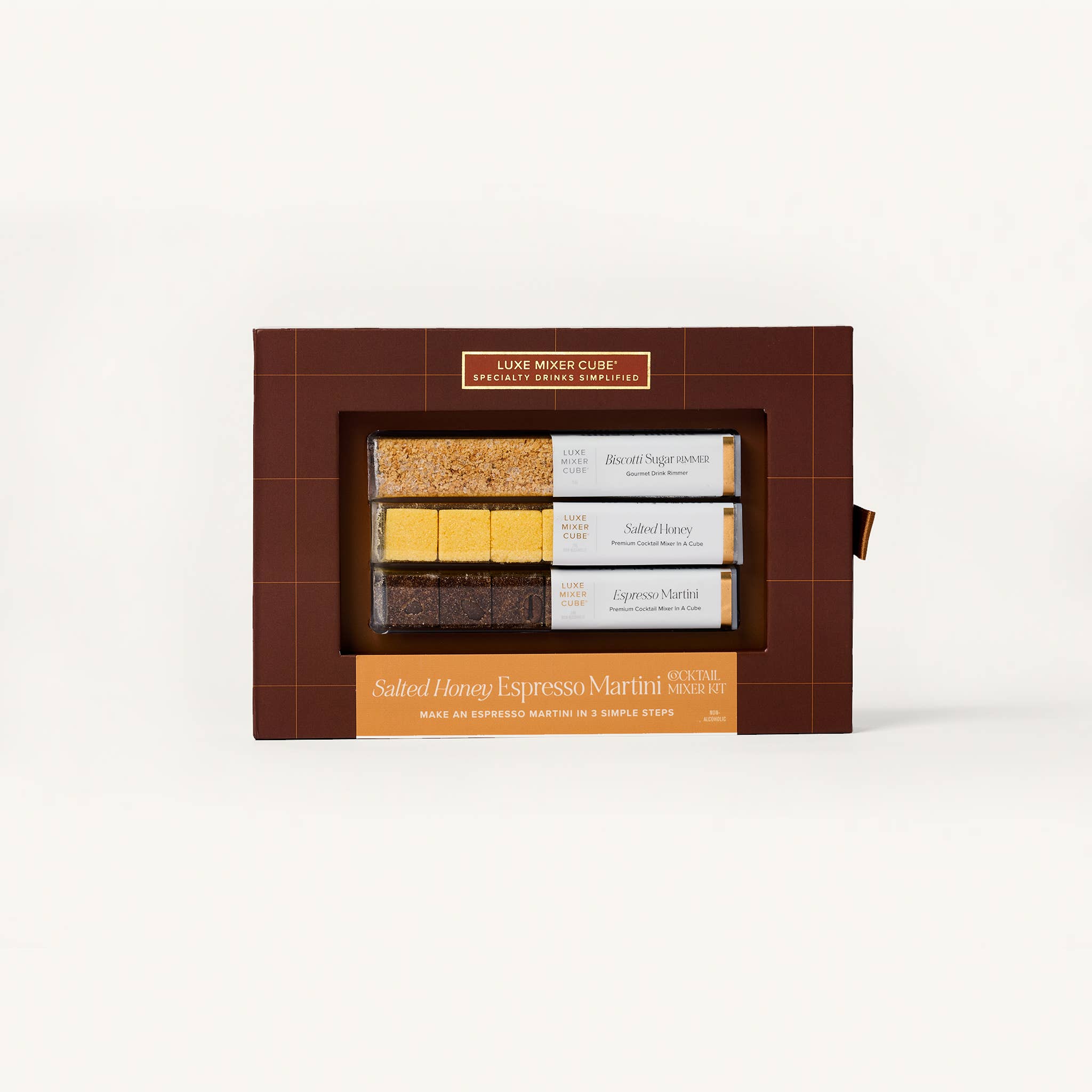 TEASPRESSA | LUXE Mixer Cube - Wholesale Cocktail Mix/Syrup - Salted Honey Espresso Martini Mixer Kit - Cocktail Cubes