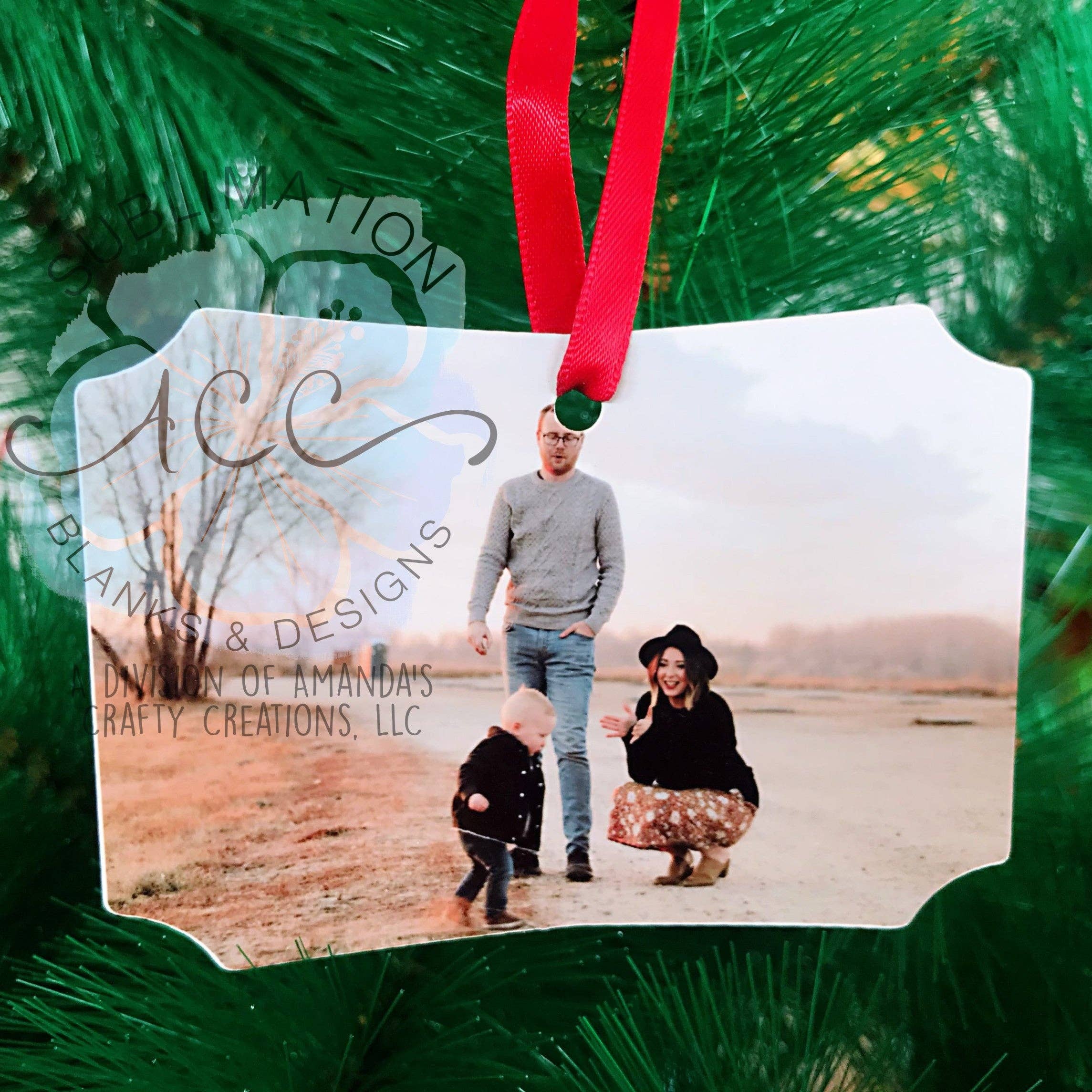 ACC Sublimation Blanks - Vente Objets de décoration - Supports d'ornement en aluminium pour sublimation, double face, prêts à l'emploi7