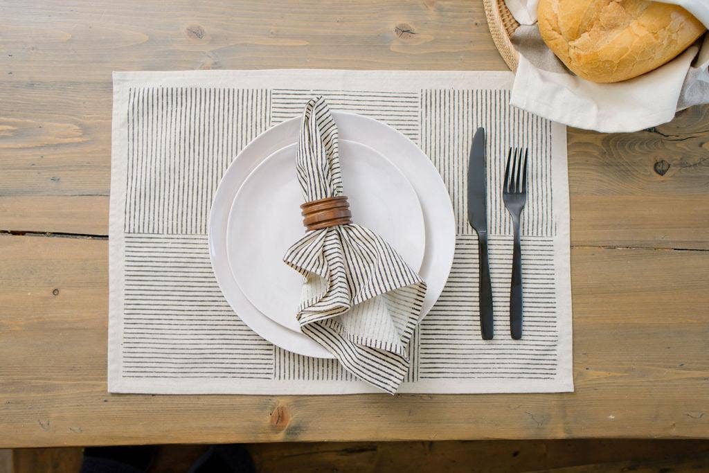 Sustainable Threads - Wholesale Placemat - Cotton Placemats | Villa Hand Block Printed (set of 4)2