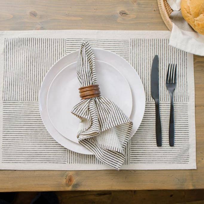 Sustainable Threads - Wholesale Placemat - Cotton Placemats | Villa Hand Block Printed (set of 4)2