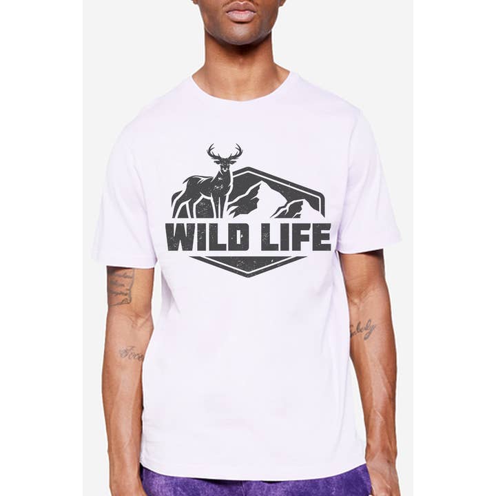 Maglietta Distressed Wild Life per la vendita all'ingrosso da parte di Bella Me