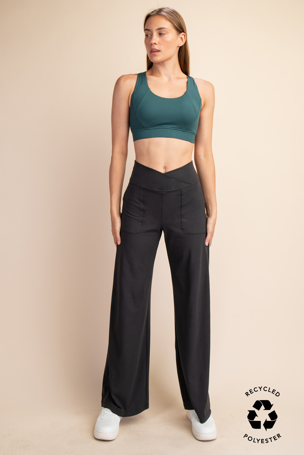 Rae Mode - Wholesale Pants - Women's - RECYCLED BUTTER V WAIST WIDE PANT25