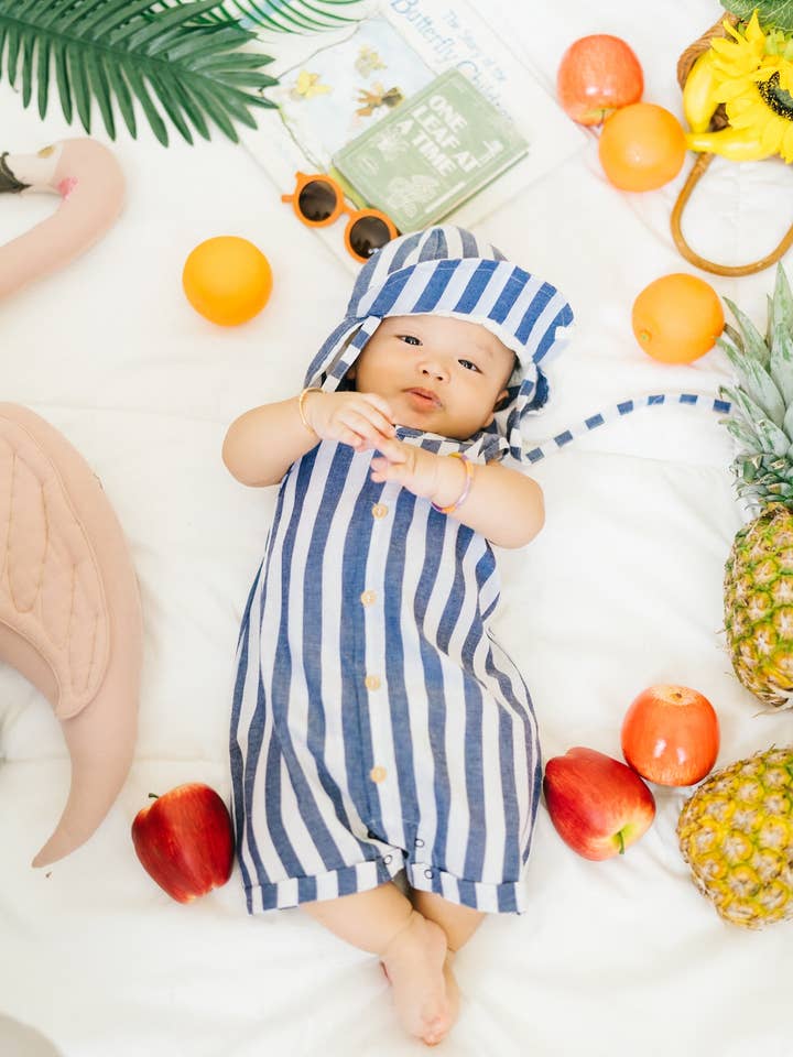 Stripe Fishing Hat for wholesale by Kleine Tijntje