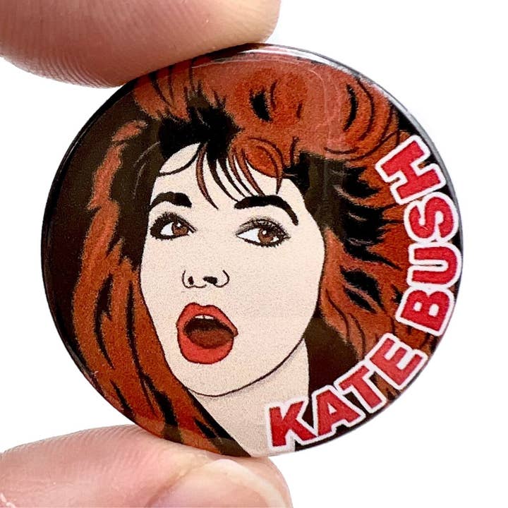 Kate Bush Button Pin Badge (pack of 3) for wholesale by Bite Your Granny