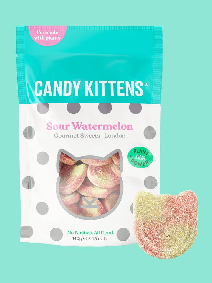 Candy Kittens Sweets Sour Watermelon 140g for wholesale by Candy Kittens