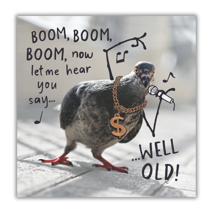 Carte d'anniversaire ouverte Chicks With Sticks Oiseau chantant pour la vente par EMOTIONAL RESCUE