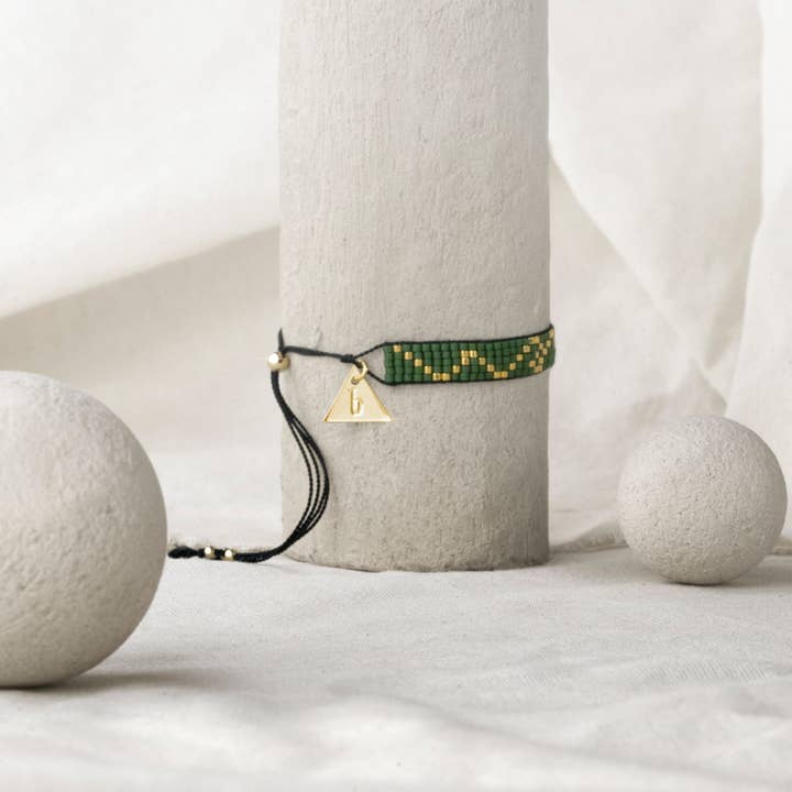 Amazon Tara green tones bracelet for wholesale by Banausic