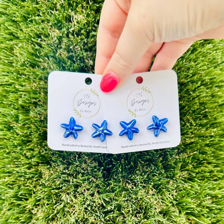 Star Fish Stud Earrings for wholesale by 596 Designs