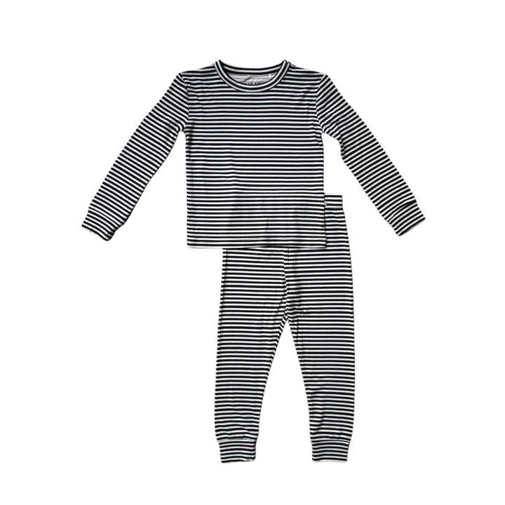 Conjunto de Dos Piezas de Bambú Acanalado | Raya de Medianoche para venta al por mayor de Everyday Leisure