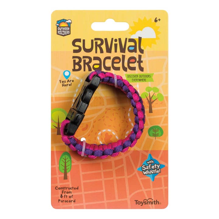 Toysmith - Wholesale Classic Toy - Kids - Outdoor Discovery Survival Bracelet With Whistle1
