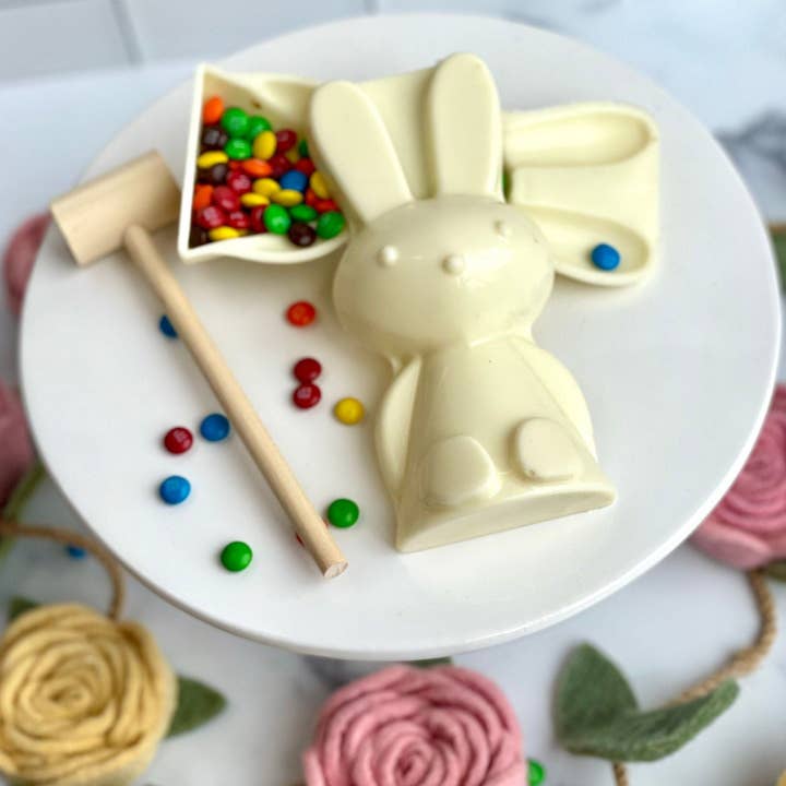 Chocolates Unlimited by Denise - Wholesale Chocolate - Breakable Chocolate Easter Bunny (Daisy)