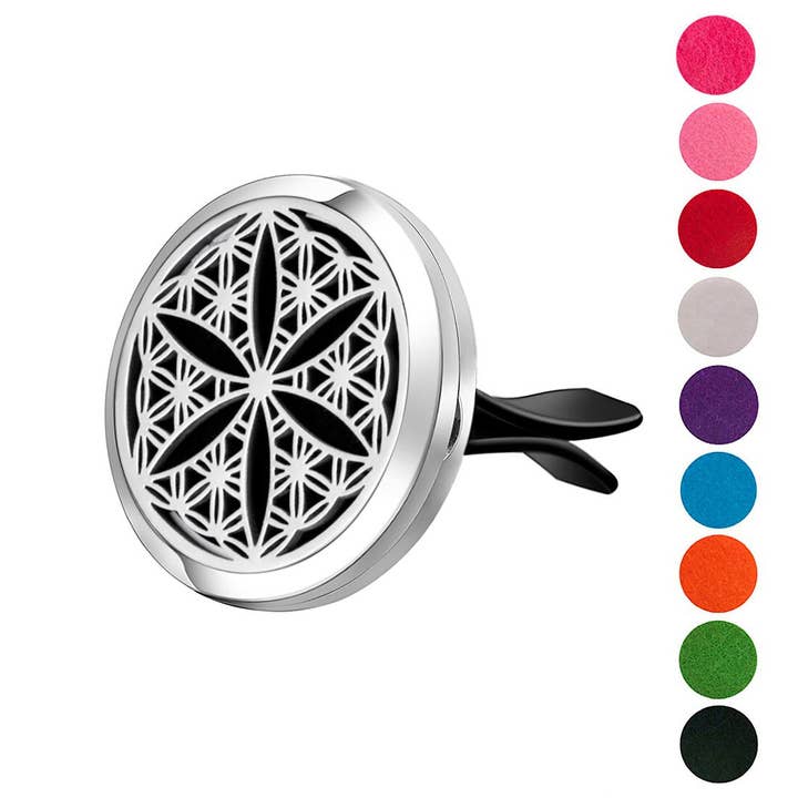 Wild Essentials - Wholesale Car Freshener - Unisex - Flower of Life Car Vent Diffuser for Essential Oils