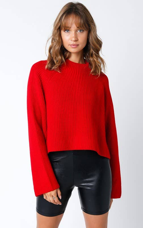 Olivaceous - Wholesale Knit Sweater - Women's - Gwendy Sweater1