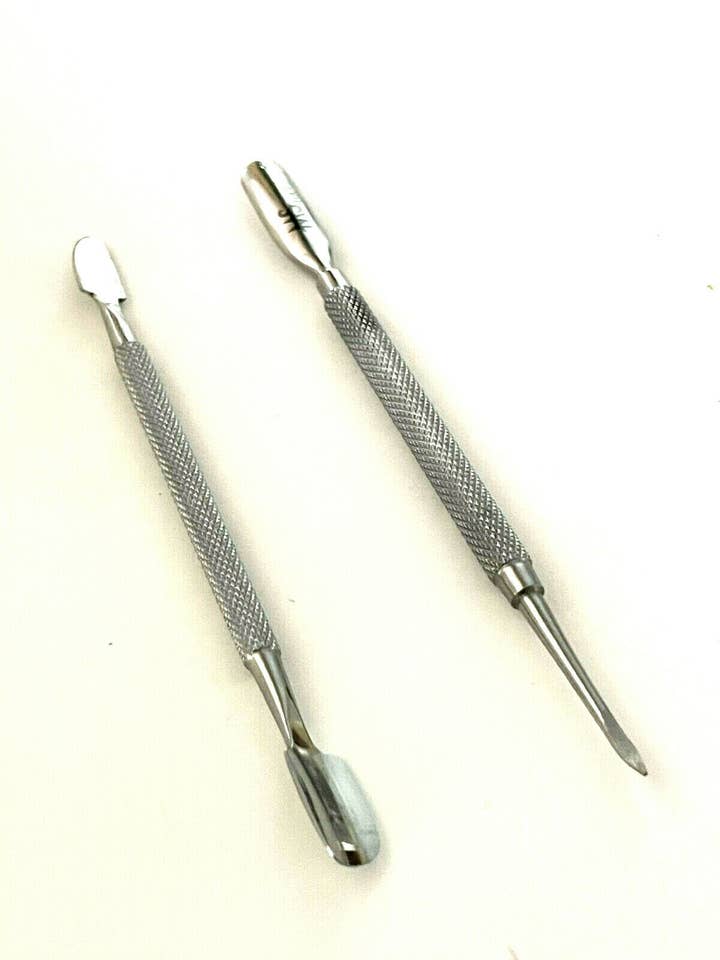 2pcs Professional Stainless Steel Nail Cuticle Pusher for wholesale by HASHIR PRODUCTS