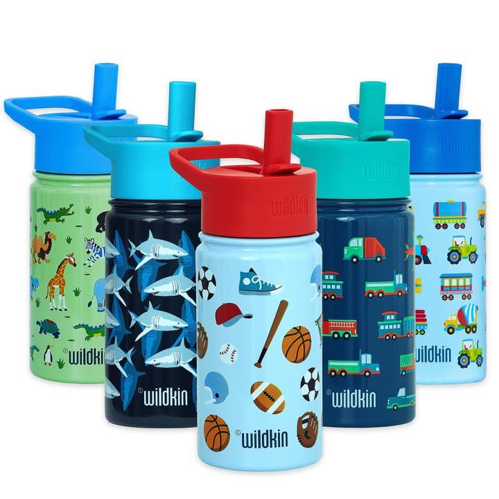 Wildkin - Wholesale Water Bottle - Game On 14 oz Stainless Steel Water Bottle5