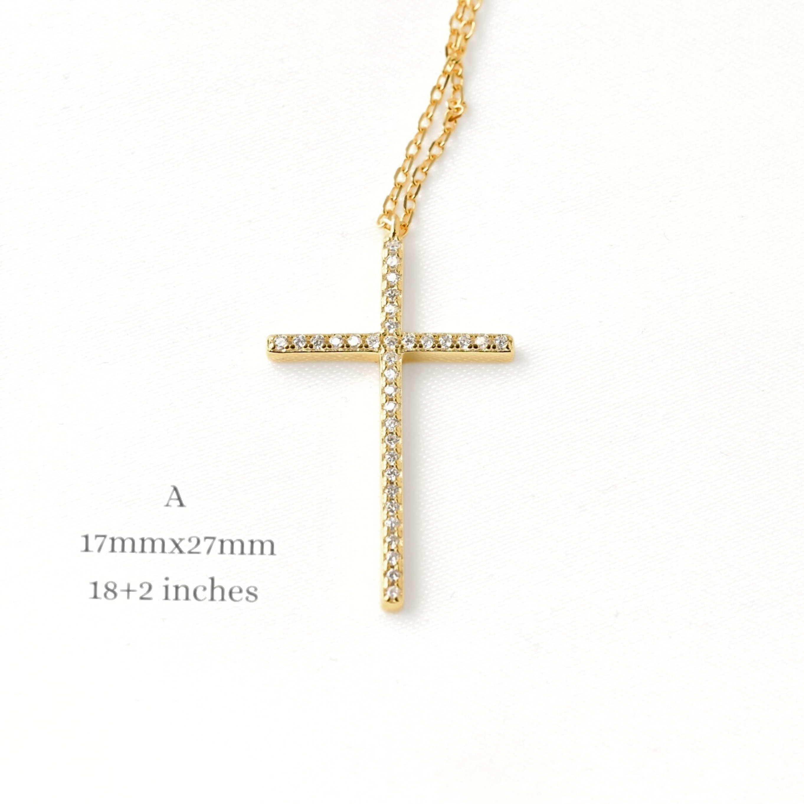 Blueyejewelry - Wholesale Pendant/Charm Necklace - Diamond Cross Necklace - Sterling Silver CZ Cross Pendants4