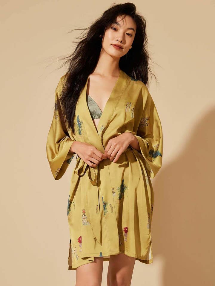 Murais de Quimono Curto por atacado de safistyle