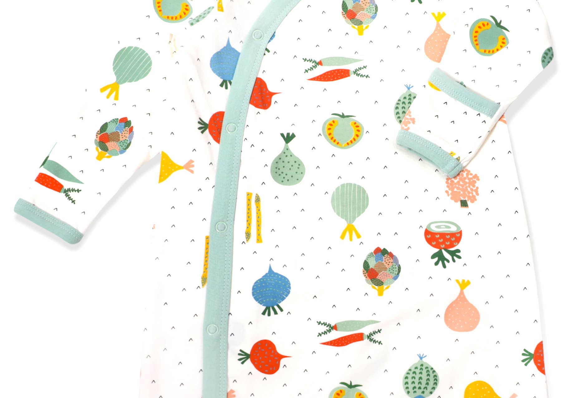 Natuurlijk Veggie Kimono-slaapjurk voor baby's (biologisch katoen) voor groothandel op Faire1