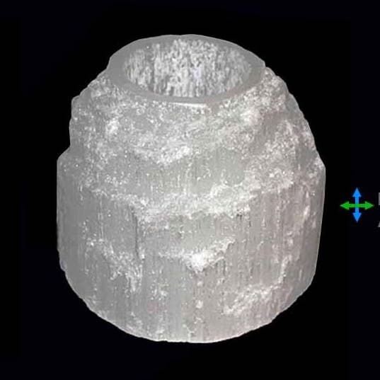 P. Natural Selenite Candles Approx. 10cm for wholesale by Esoterica Arte