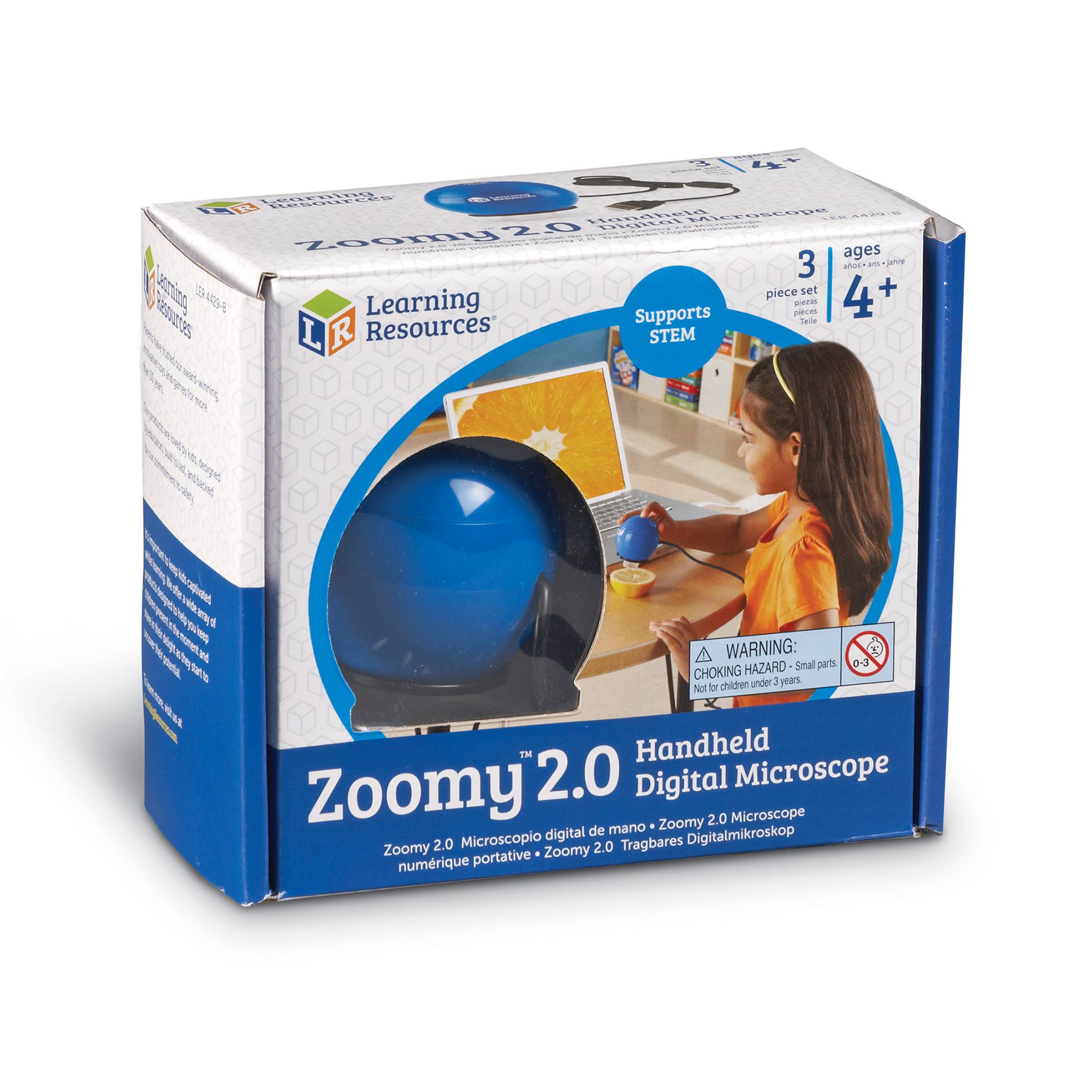 Learning Resources - Wholesale Toy Set - Kids - Zoomy™ 2.0 Blue Handheld Digital Microscope6