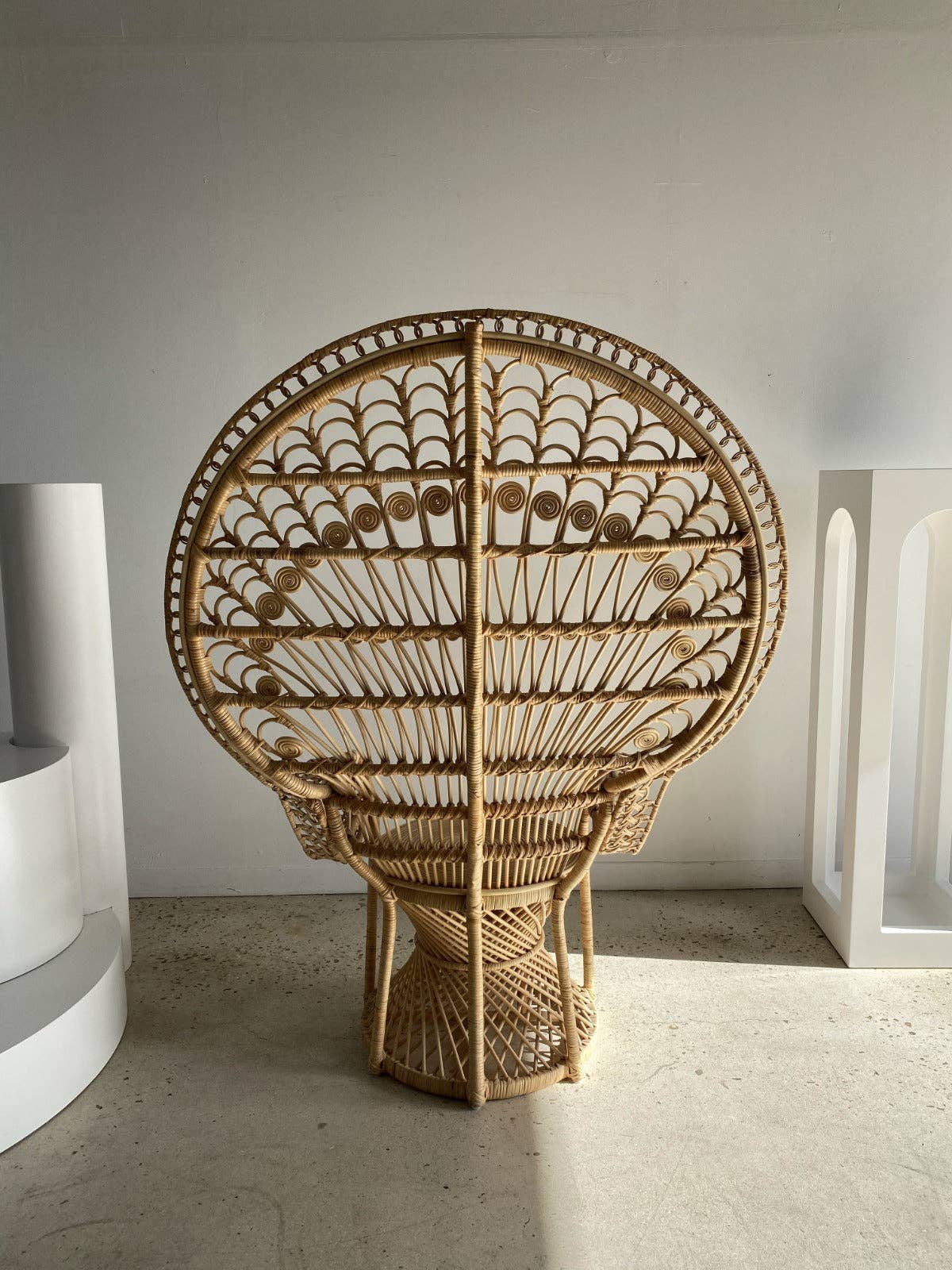 Office Objets - Wholesale Chair - Emmanuelle armchair in rattan with peacock patterns24
