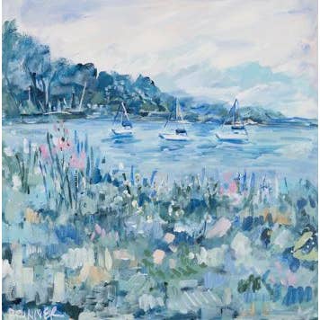 B4520-2P | Three Boats Art Print for wholesale by Roslyn Décor