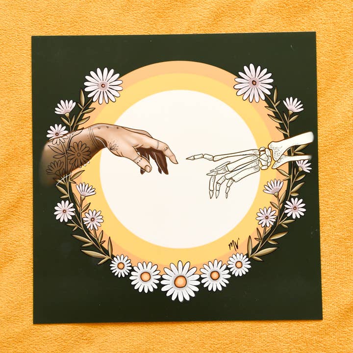 Spooky Michaelangelo Giclee Print for wholesale by Madison Vermilya Art