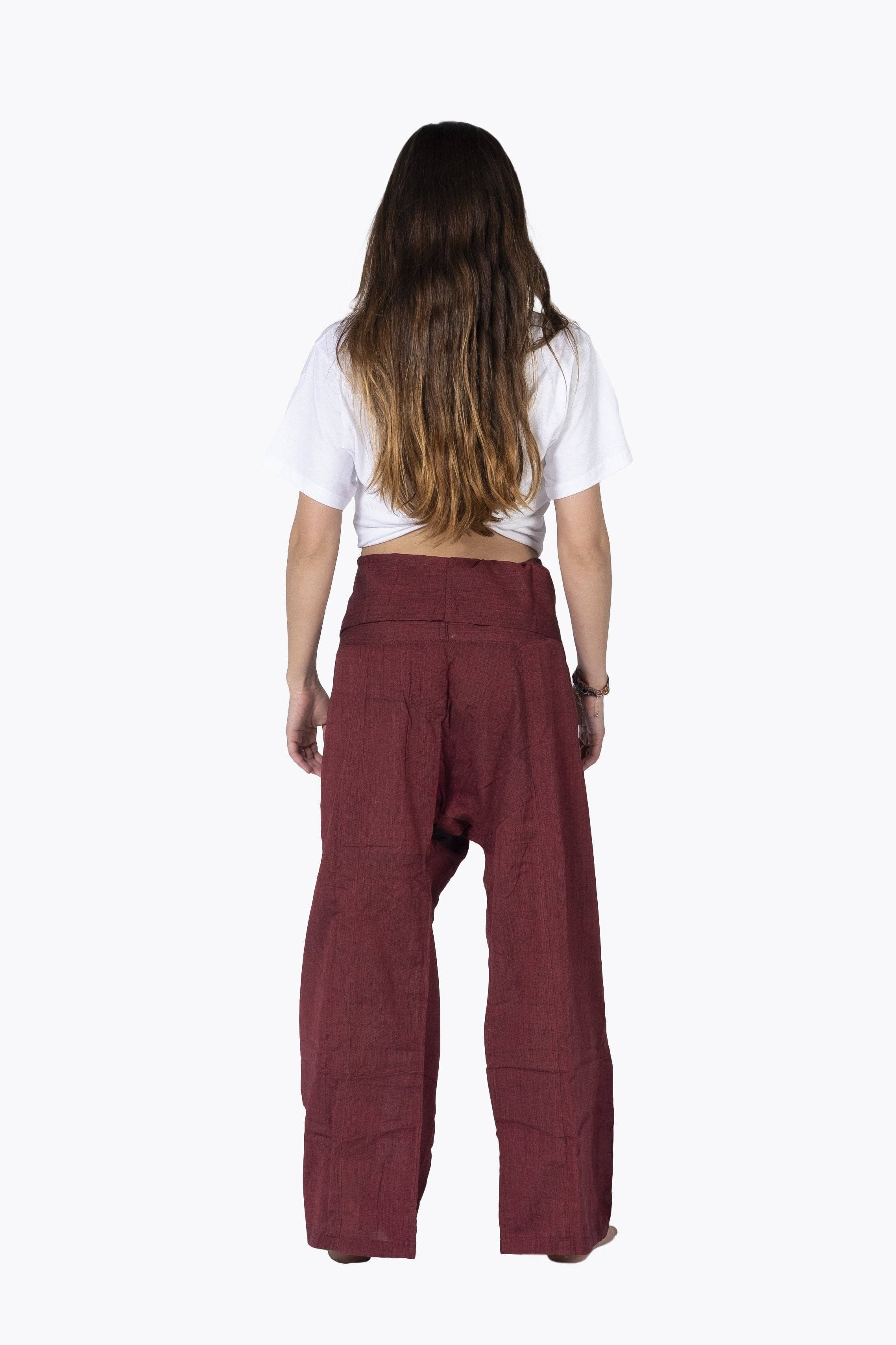 HimaOriginals - Venta al por mayor Pantalones - Mujer - Pantalón de algodón tailandés estilo pescador, boho hippie, ajuste relajado17