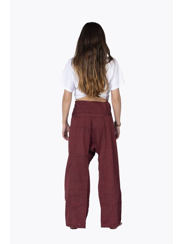 HimaOriginals - Venta al por mayor Pantalones - Mujer - Pantalón de algodón tailandés estilo pescador, boho hippie, ajuste relajado17